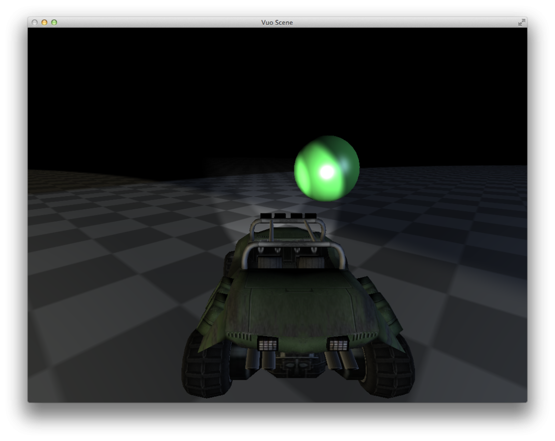 Screenshot of driving gallery composition