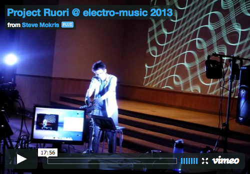 Project Ruori @ electro-music 2013 on Vimeo