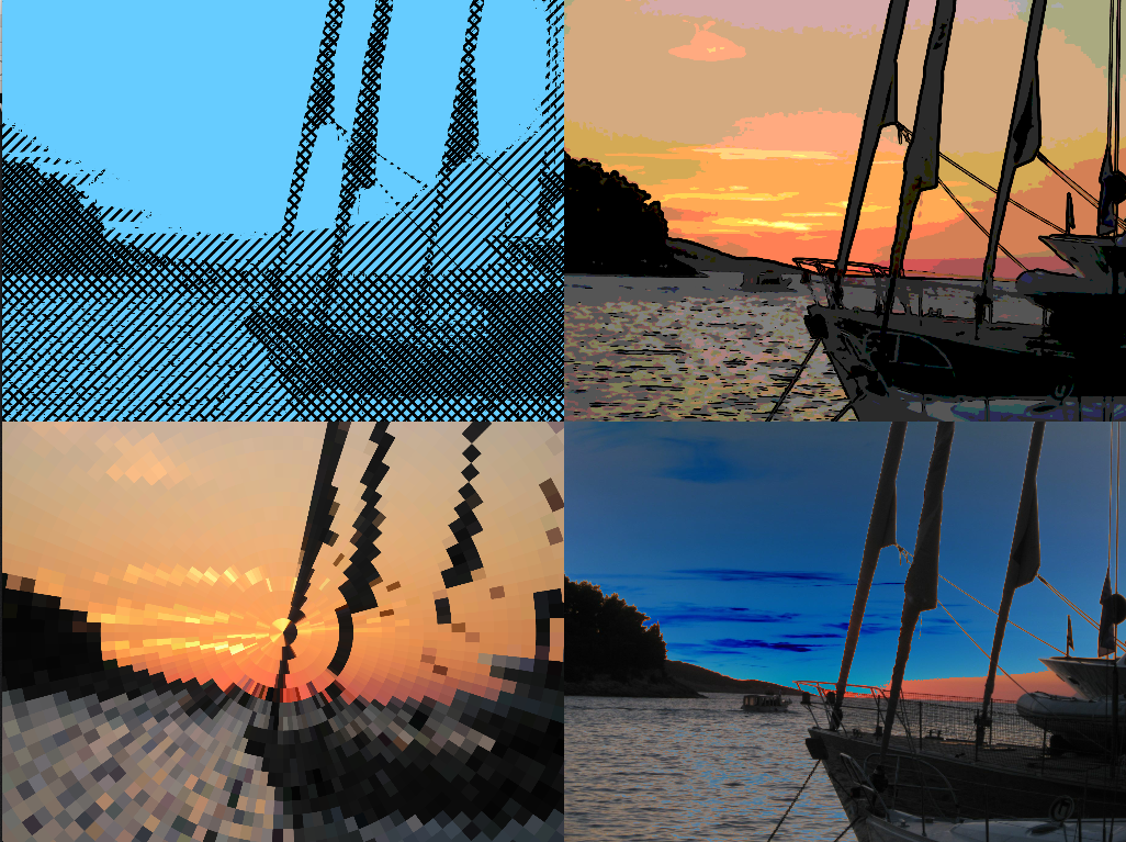 A demonstration of a few of Vuo 1.2.6's new image filters